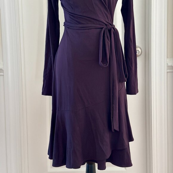 Moda International Long-Sleeve Wrap Dress - Picture 2 of 8